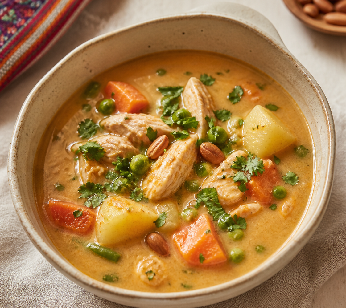 Bolivian Peanut Soup with Chicken