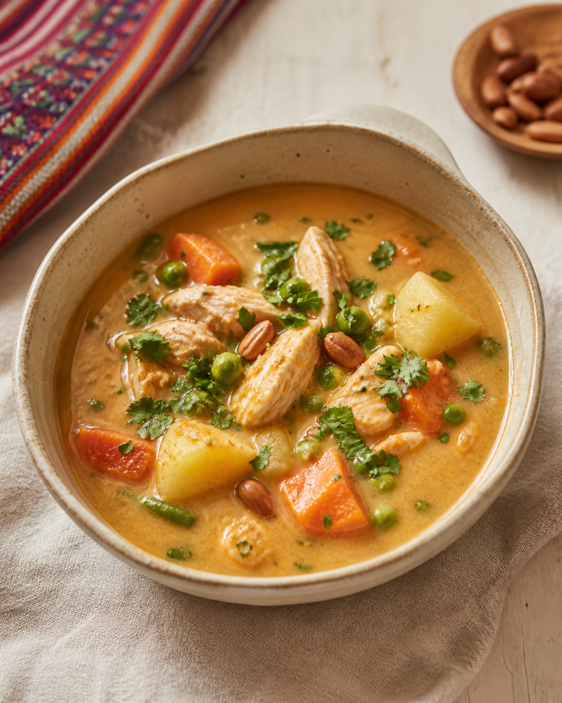 Bolivian Peanut Soup with Chicken